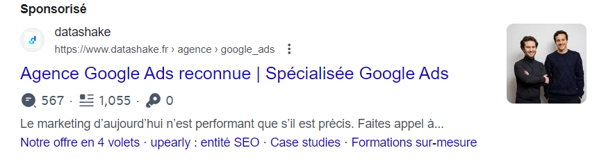 Pub Google ads search