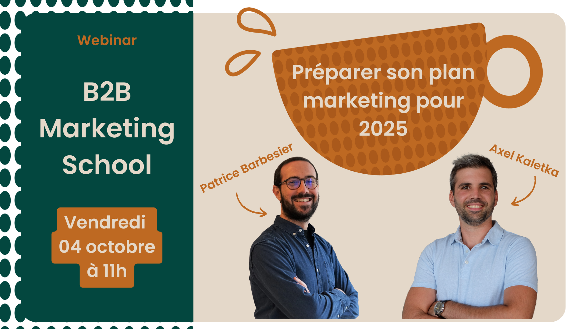 Plan marketing webinar